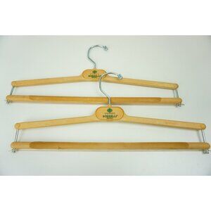 Borrelli Napoli Composite Beige Pants Hanger Set of 2